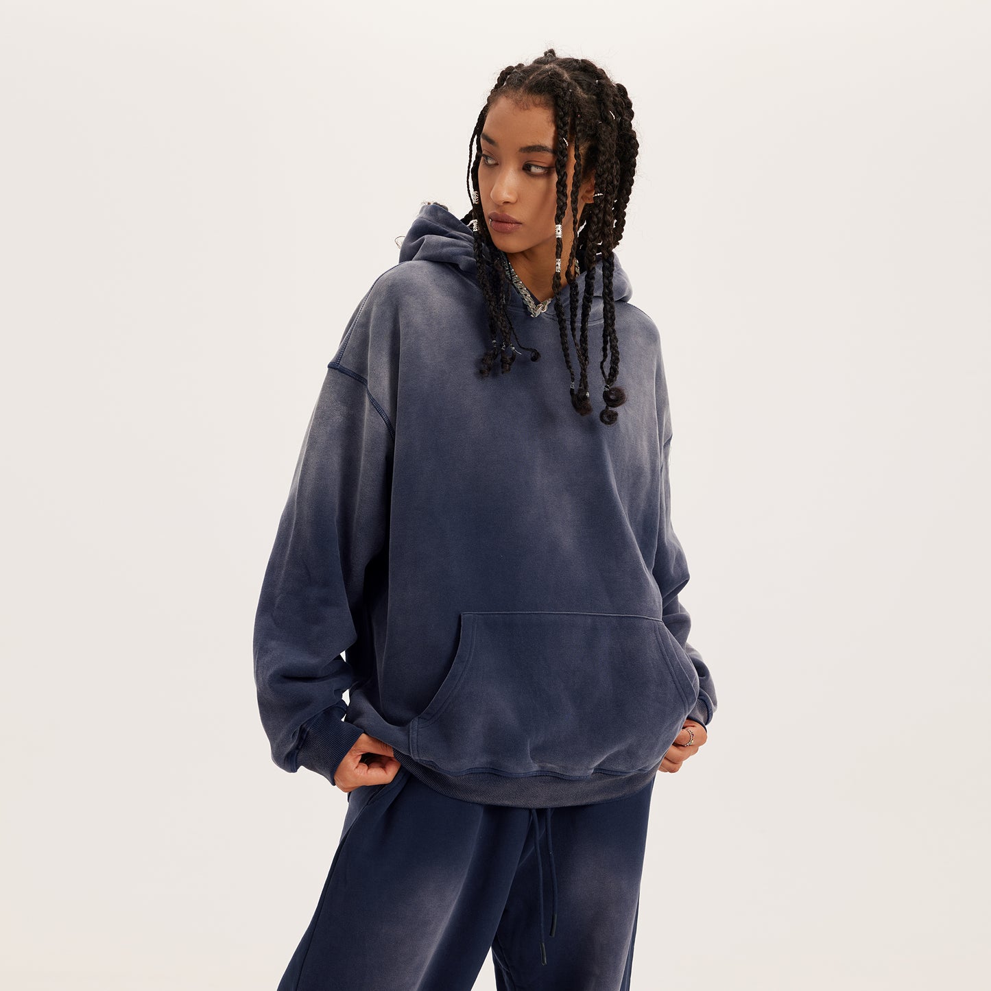 009 Heavy Wight Sun Faded Sweat Suit